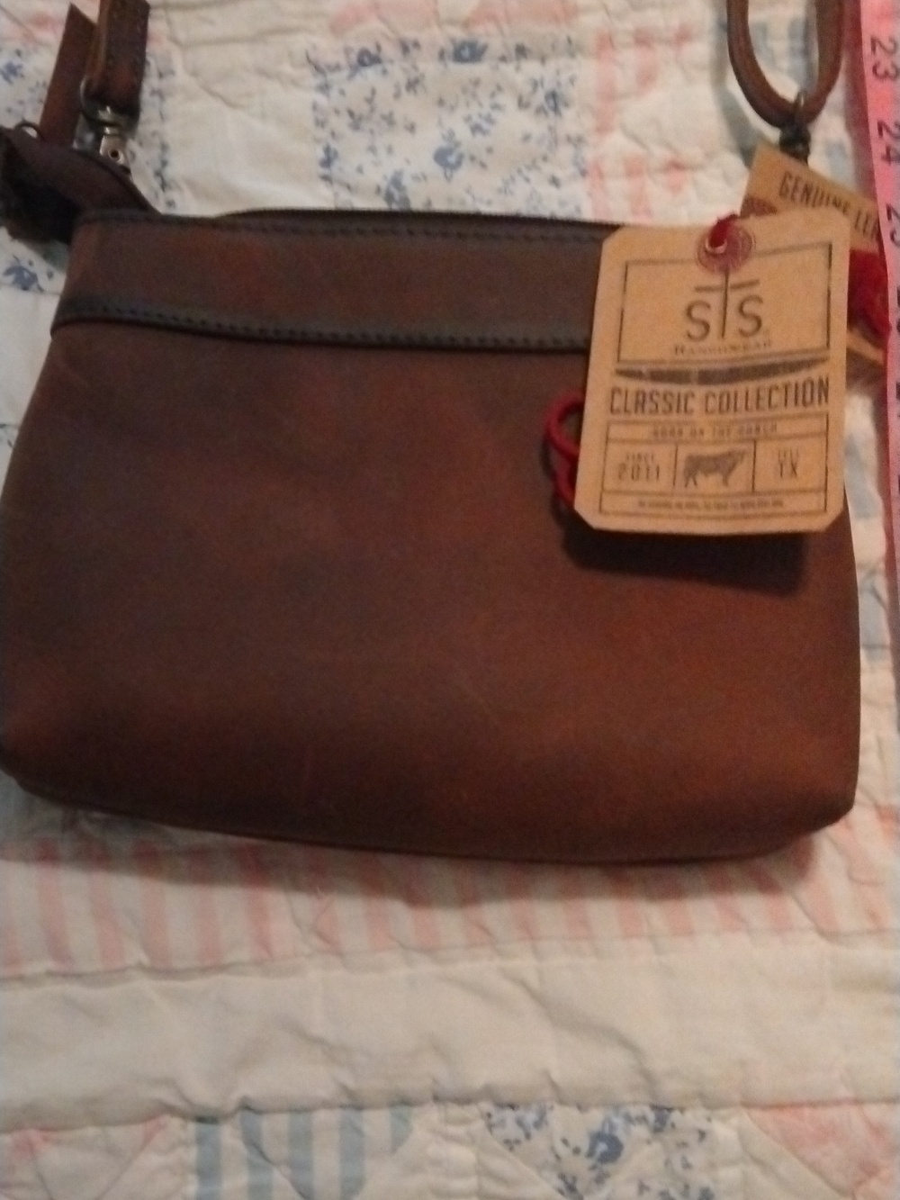 STS Ranchwear Brown Leather Crossbody Bag - Picture 2 of 7